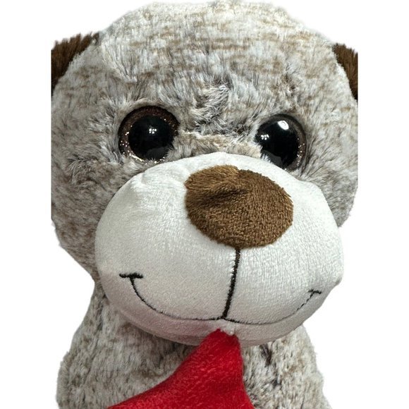 Homerbest Plush Dog Red‎ Bone "I Dig U" Stuffed Animal Brown - Picture 2 of 6